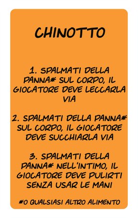Esempio di carta: Chinotto
